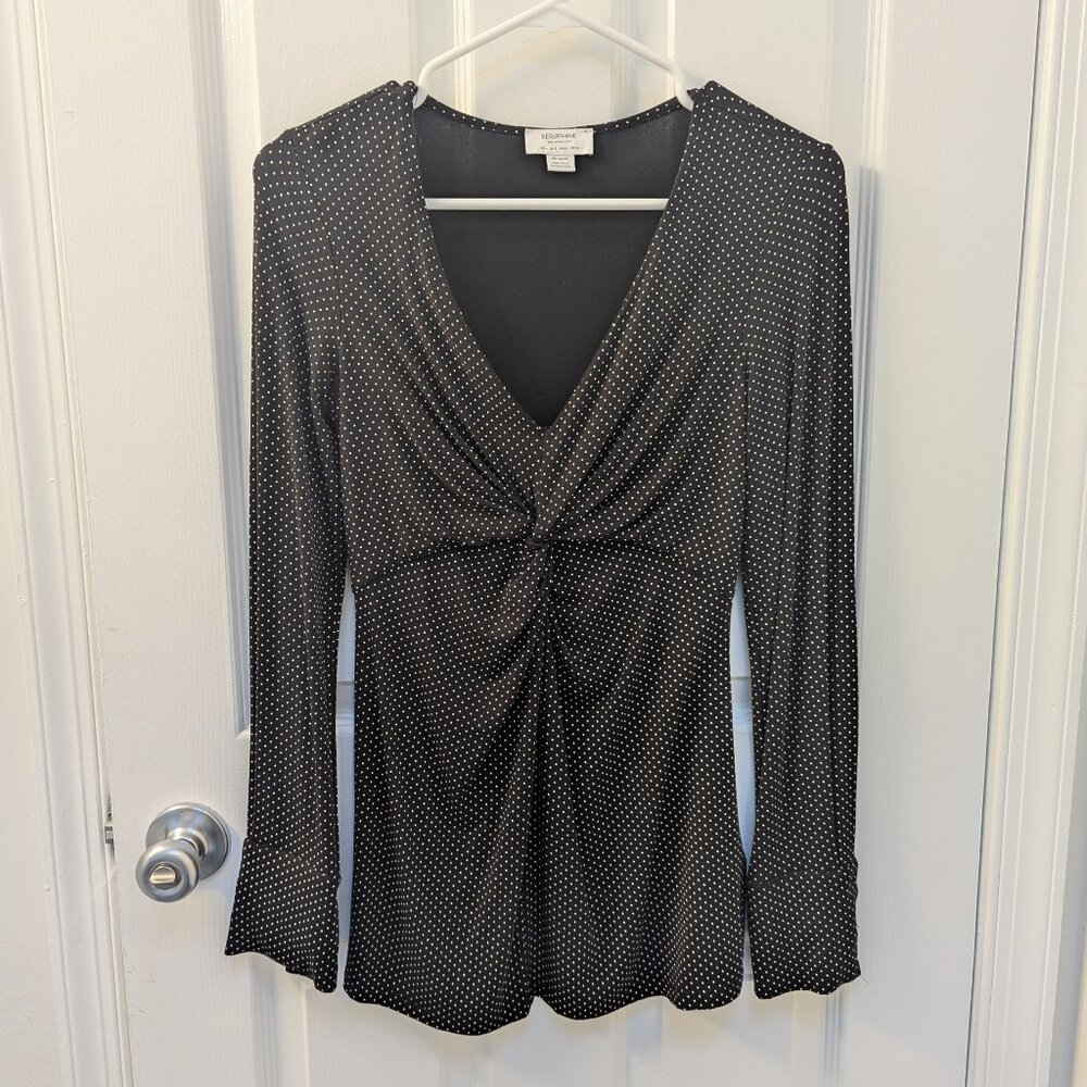 Seraphine polka dot maternity top US 2